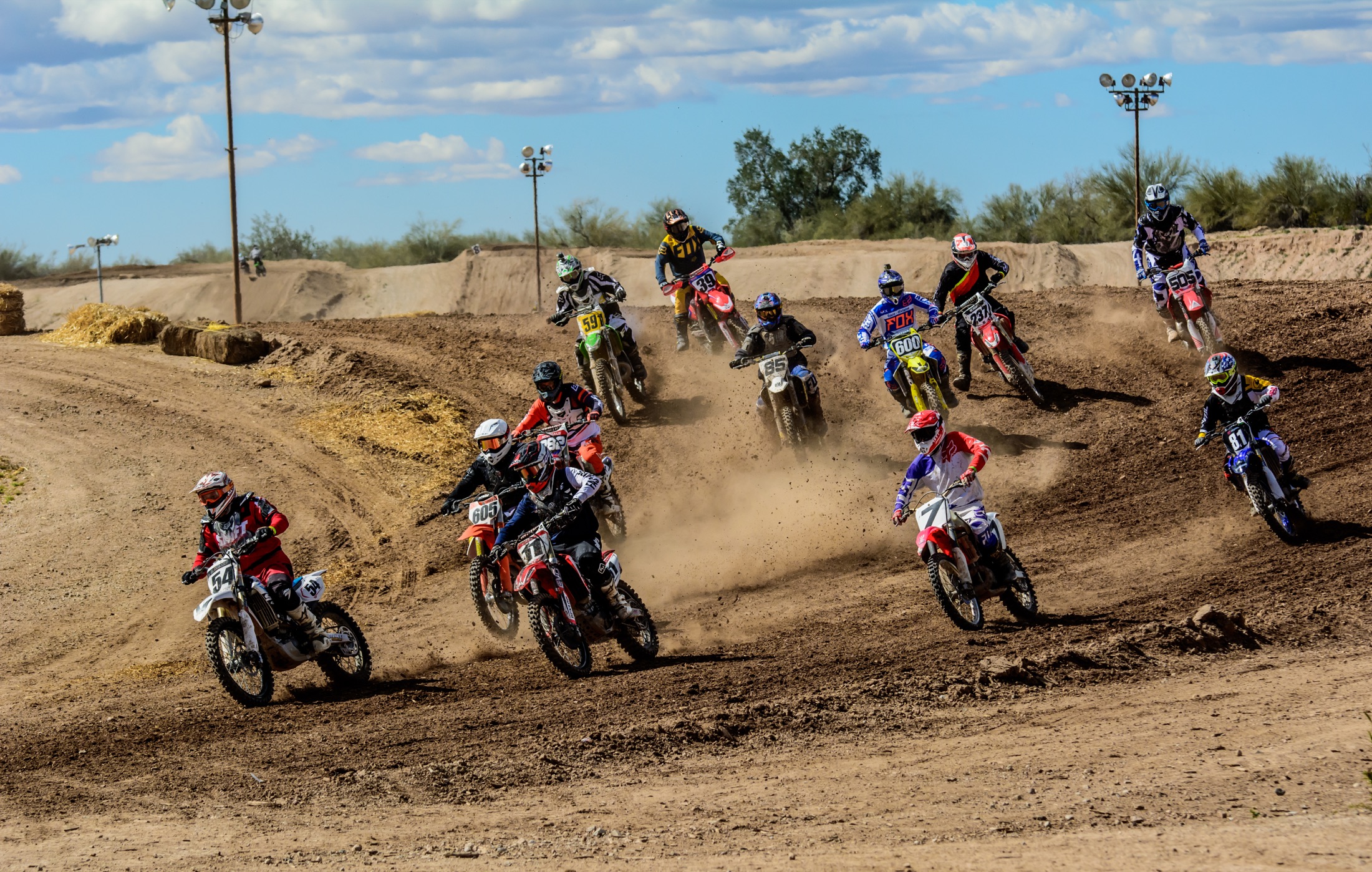 SMX riders racing at Arizona Cycle Park